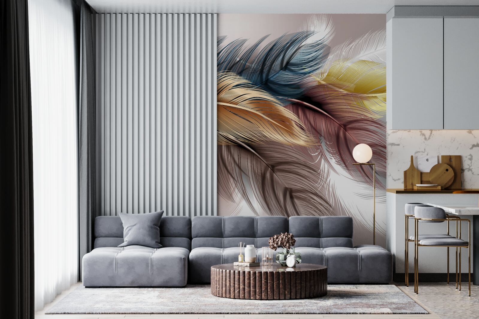 Fototapeta svetlé perie vtákov