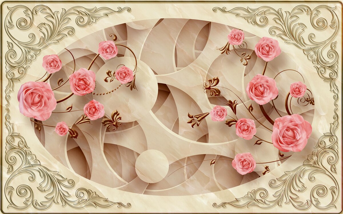 Fototapeta púčiky ružového kríka narástli