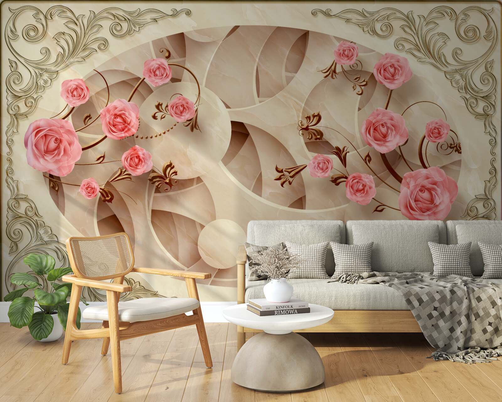 Fototapeta púčiky ružového kríka narástli