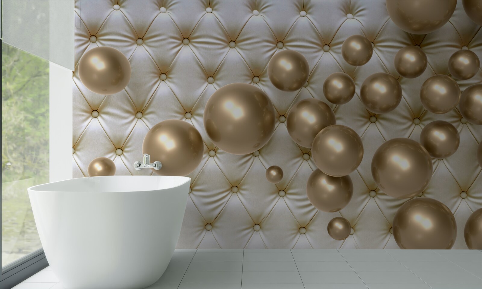 Fototapeta látka posiata zlatými perličkami