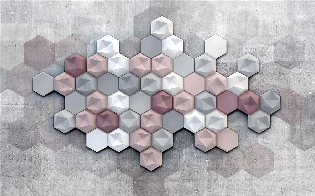 Fototapeta bunková štruktúra tvorená päťuholníkmi