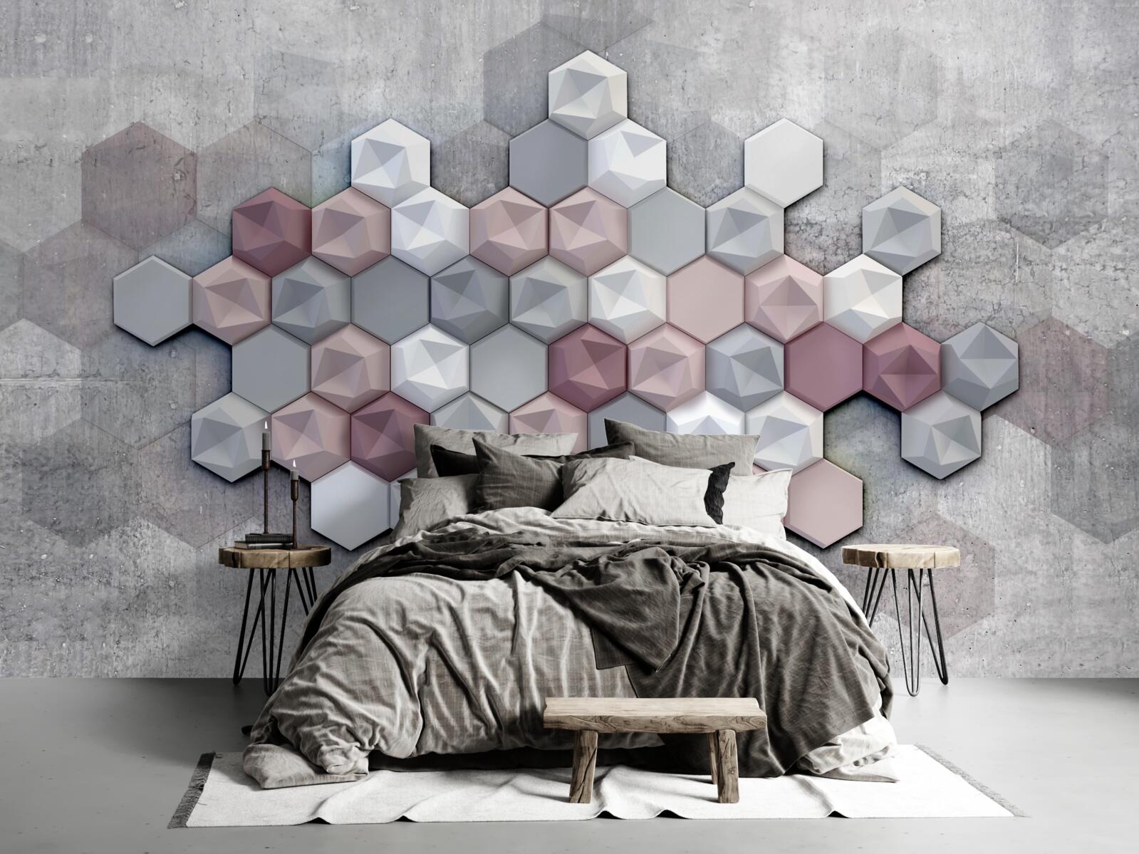 Fototapeta bunková štruktúra tvorená päťuholníkmi