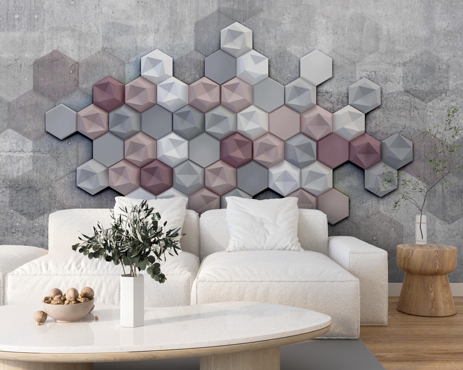 Fototapeta bunková štruktúra tvorená päťuholníkmi