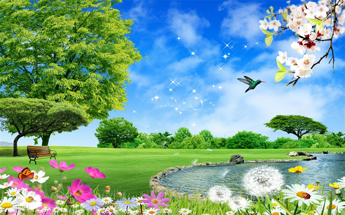 Fototapeta úchvatný panoramatický výhľad v lete