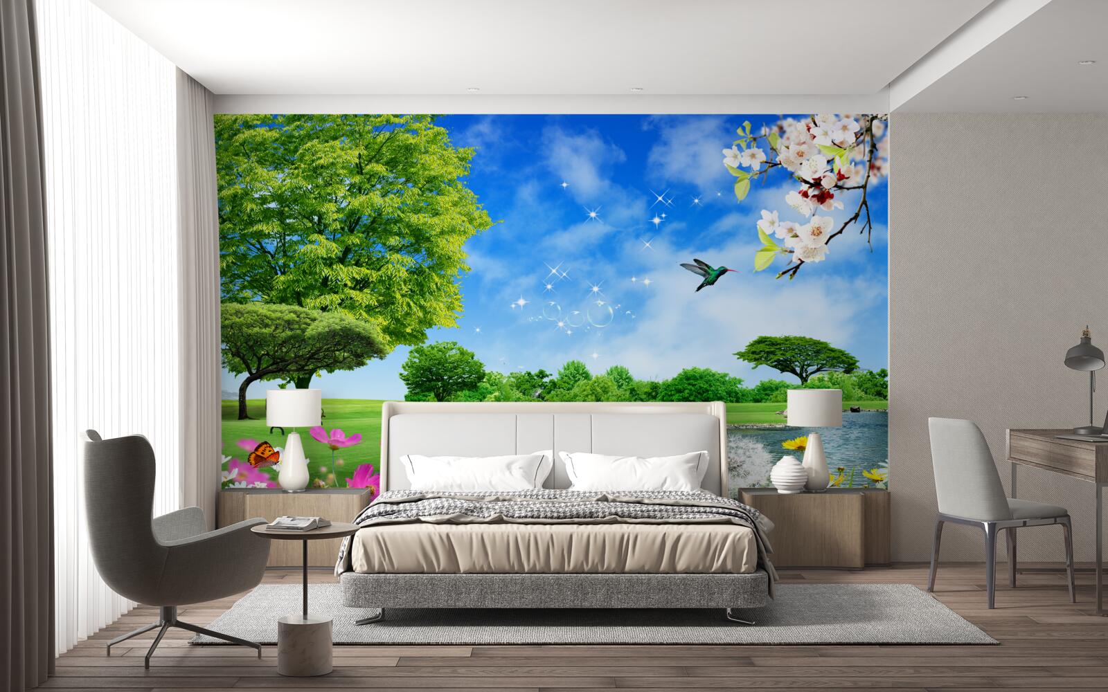 Fototapeta úchvatný panoramatický výhľad v lete