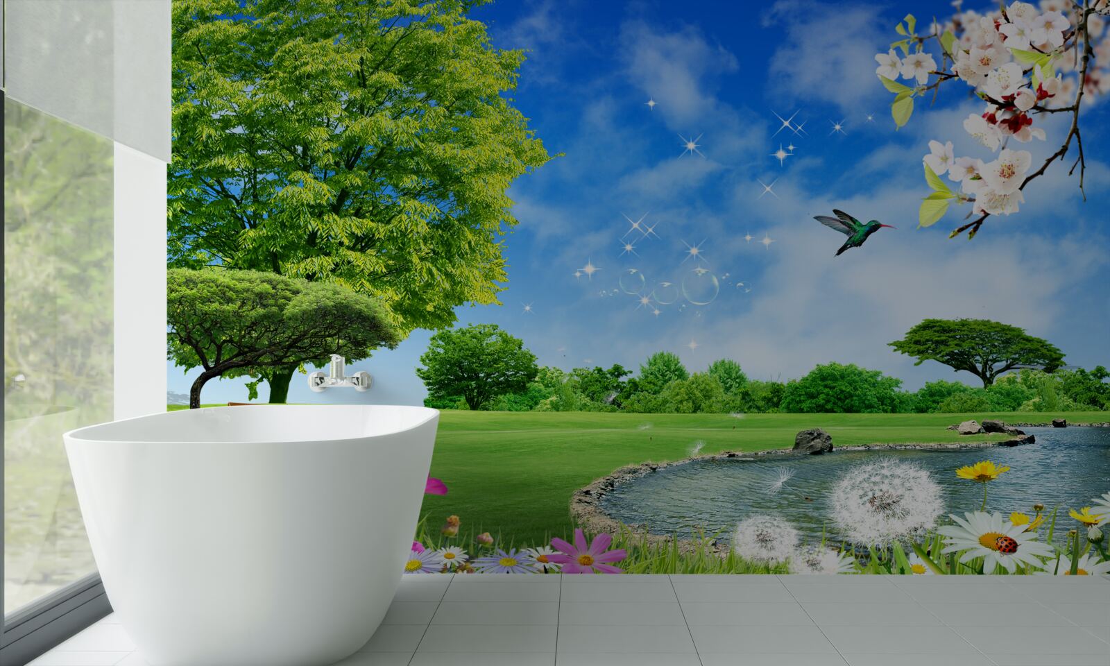 Fototapeta úchvatný panoramatický výhľad v lete