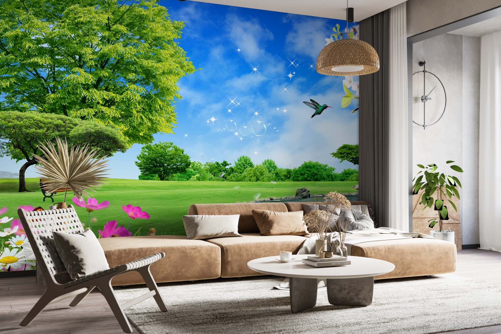 Fototapeta úchvatný panoramatický výhľad v lete