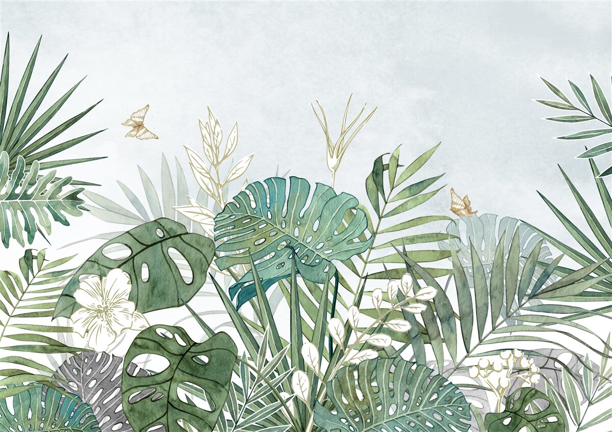 Fototapeta rozmanitosť flóry v tropickej oblasti