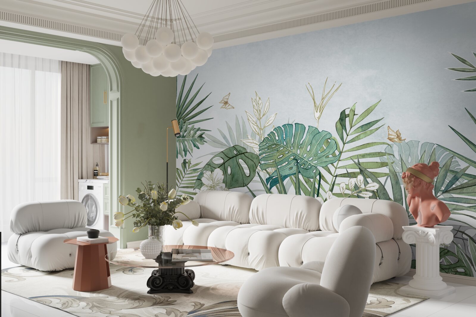 Fototapeta rozmanitosť flóry v tropickej oblasti