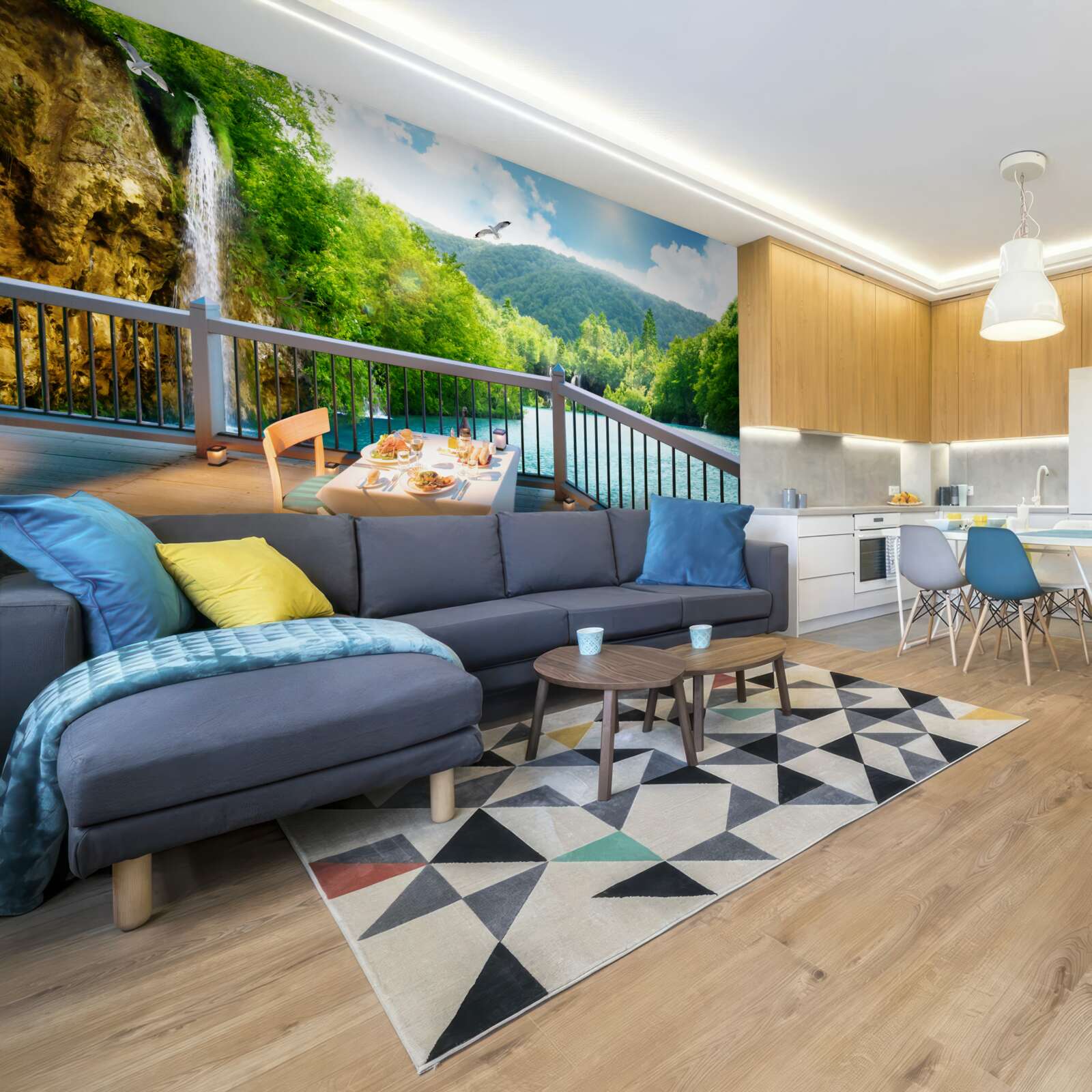 Fototapeta Raňajky s úžasnou scenériou