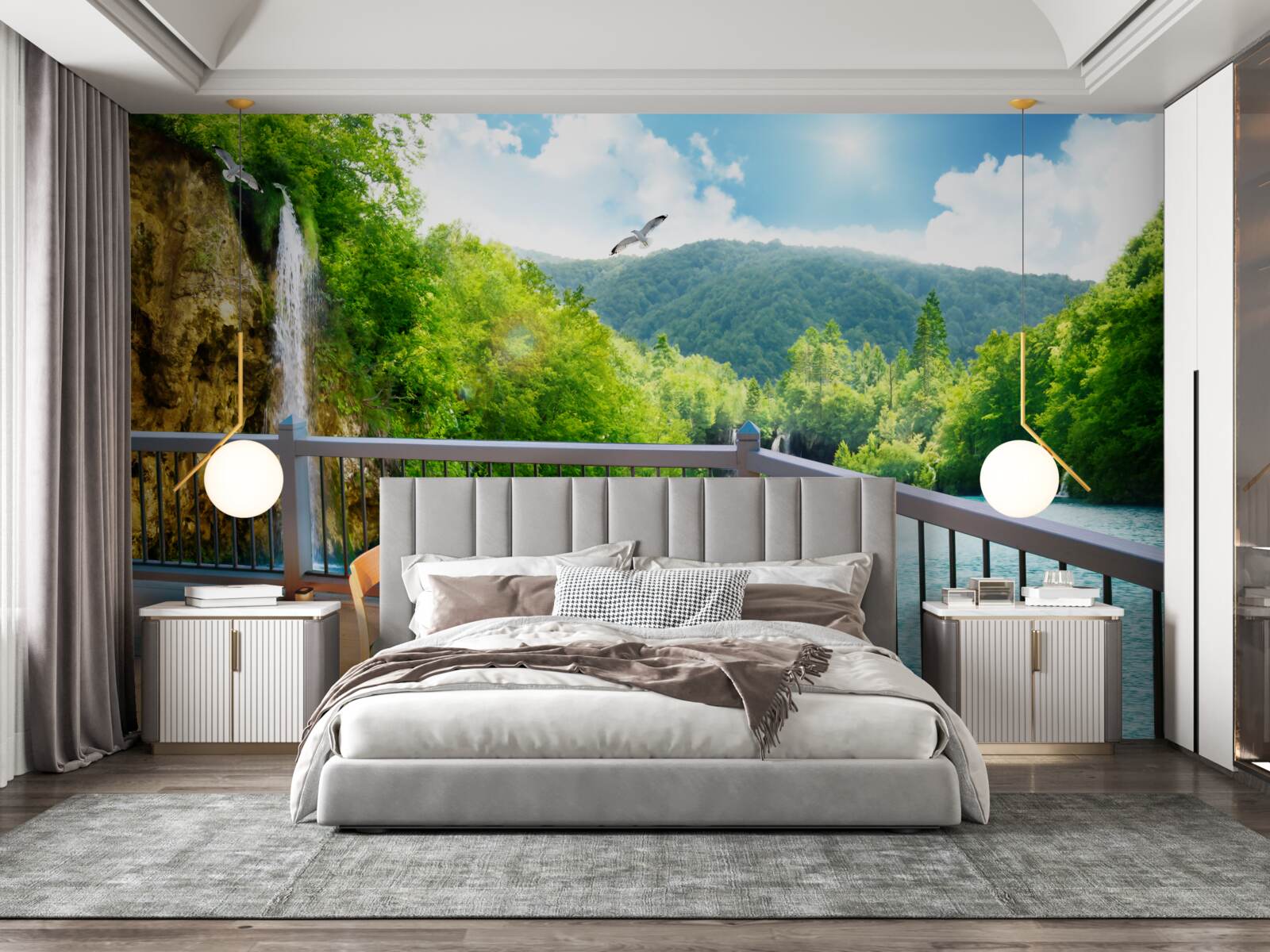 Fototapeta Raňajky s úžasnou scenériou