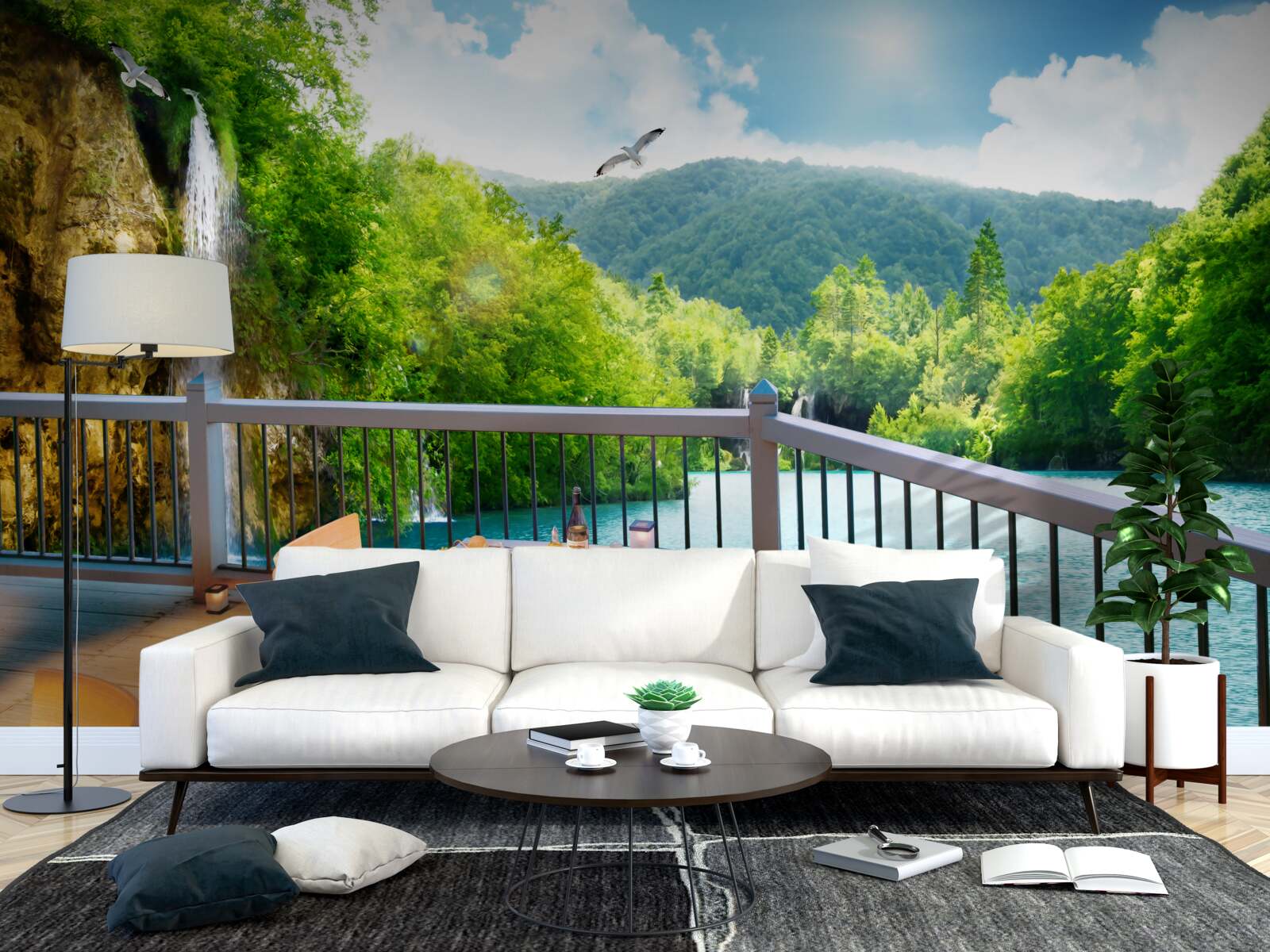 Fototapeta Raňajky s úžasnou scenériou