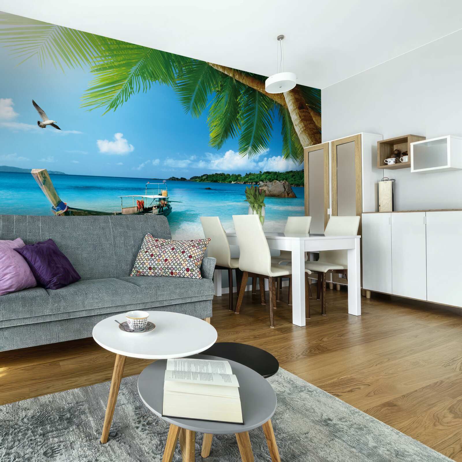 Fototapeta mólo na ostrove pri mori