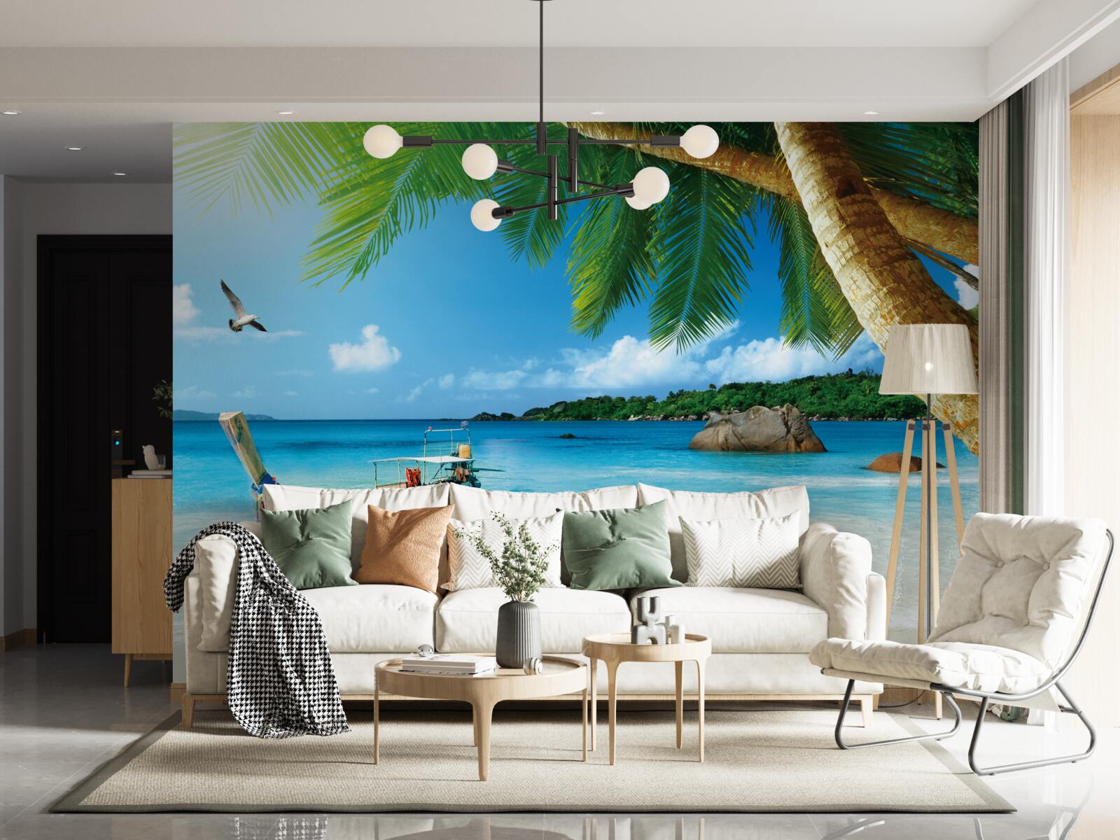 Fototapeta mólo na ostrove pri mori