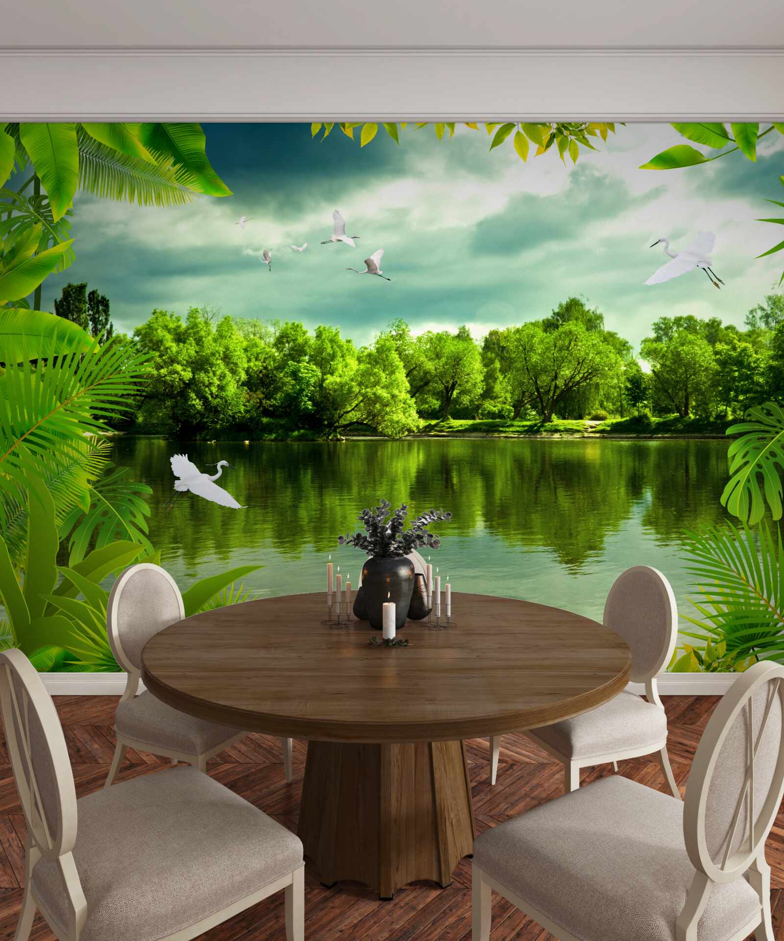 Fototapeta nádherné jazero v lese