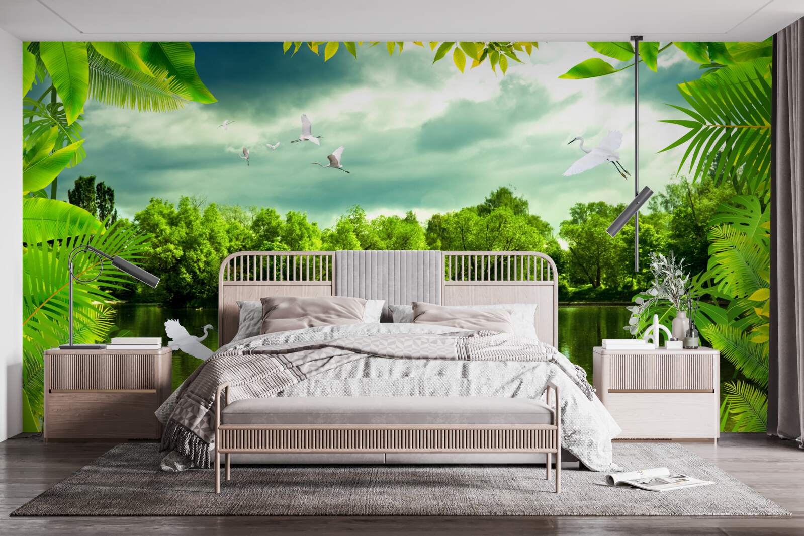 Fototapeta nádherné jazero v lese