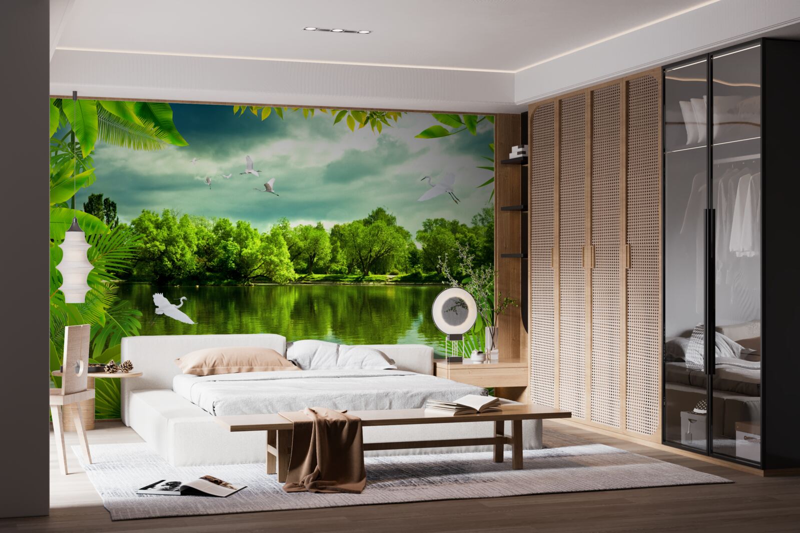 Fototapeta nádherné jazero v lese