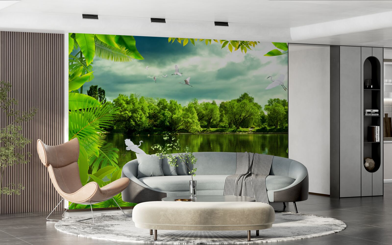 Fototapeta nádherné jazero v lese