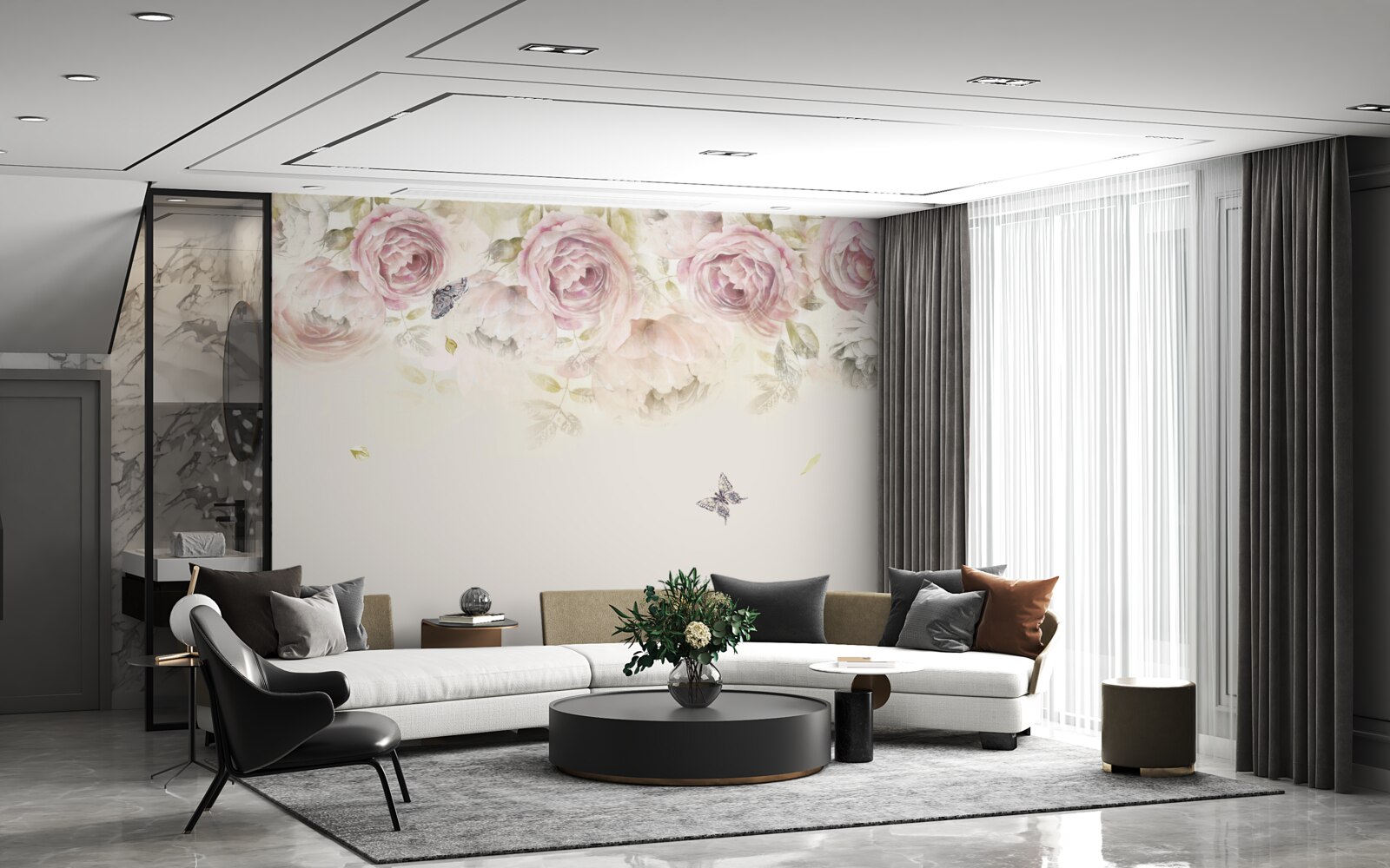 Fototapeta veniec z bohatých ruží