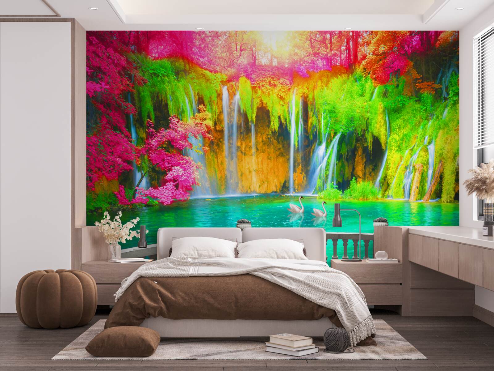 Fototapeta patio s panoramatickým výhľadom na malebnú prírodu