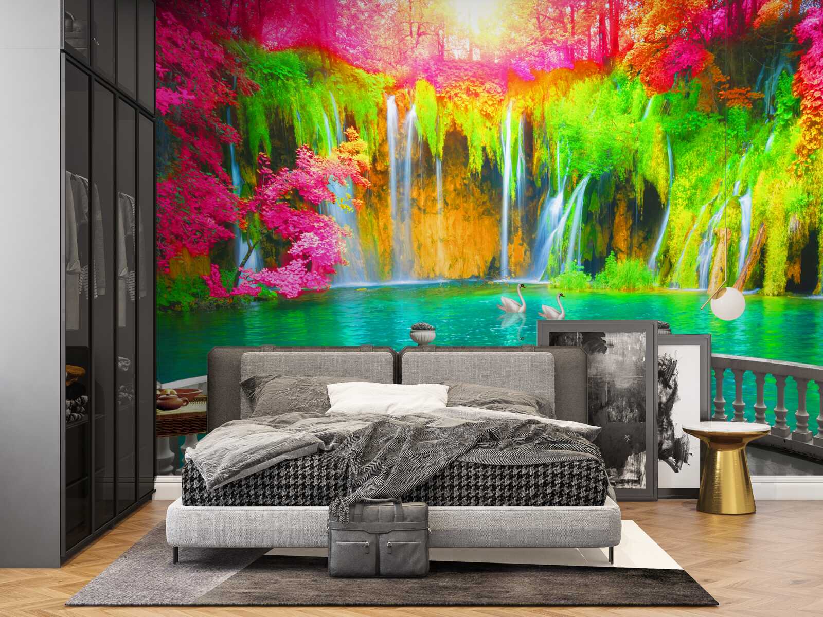 Fototapeta patio s panoramatickým výhľadom na malebnú prírodu