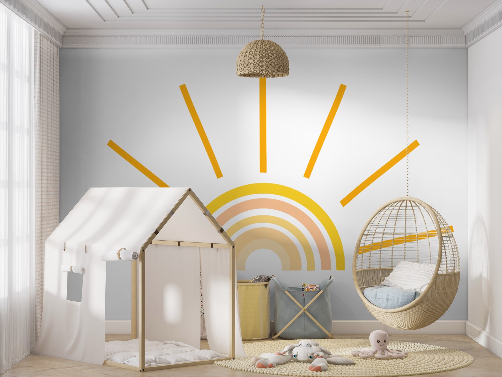 Fototapeta abstraktný obraz slnka