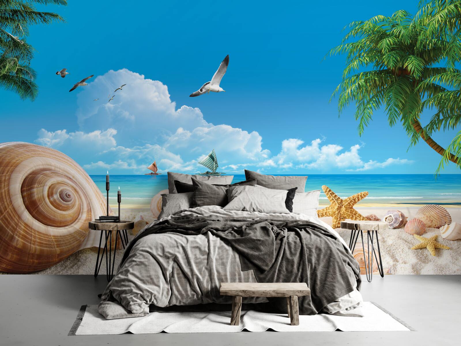 Fototapeta mušle na pobreží mora