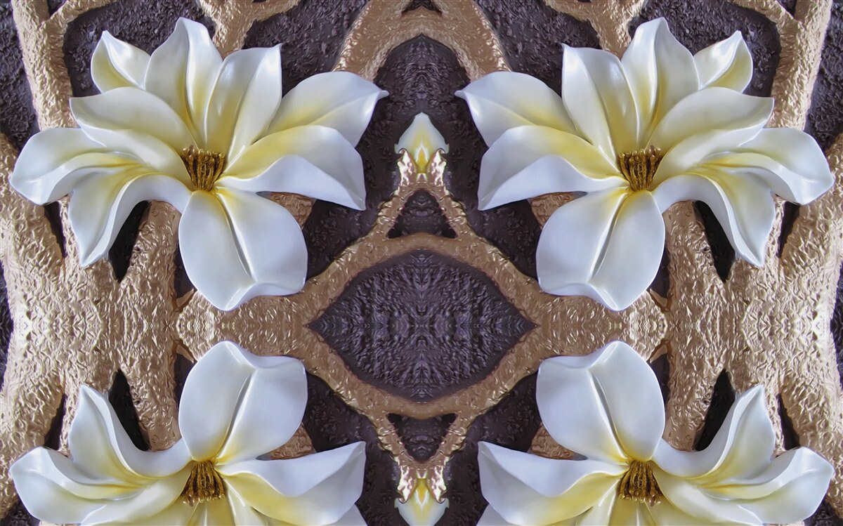 Fototapeta veľké biele kvety