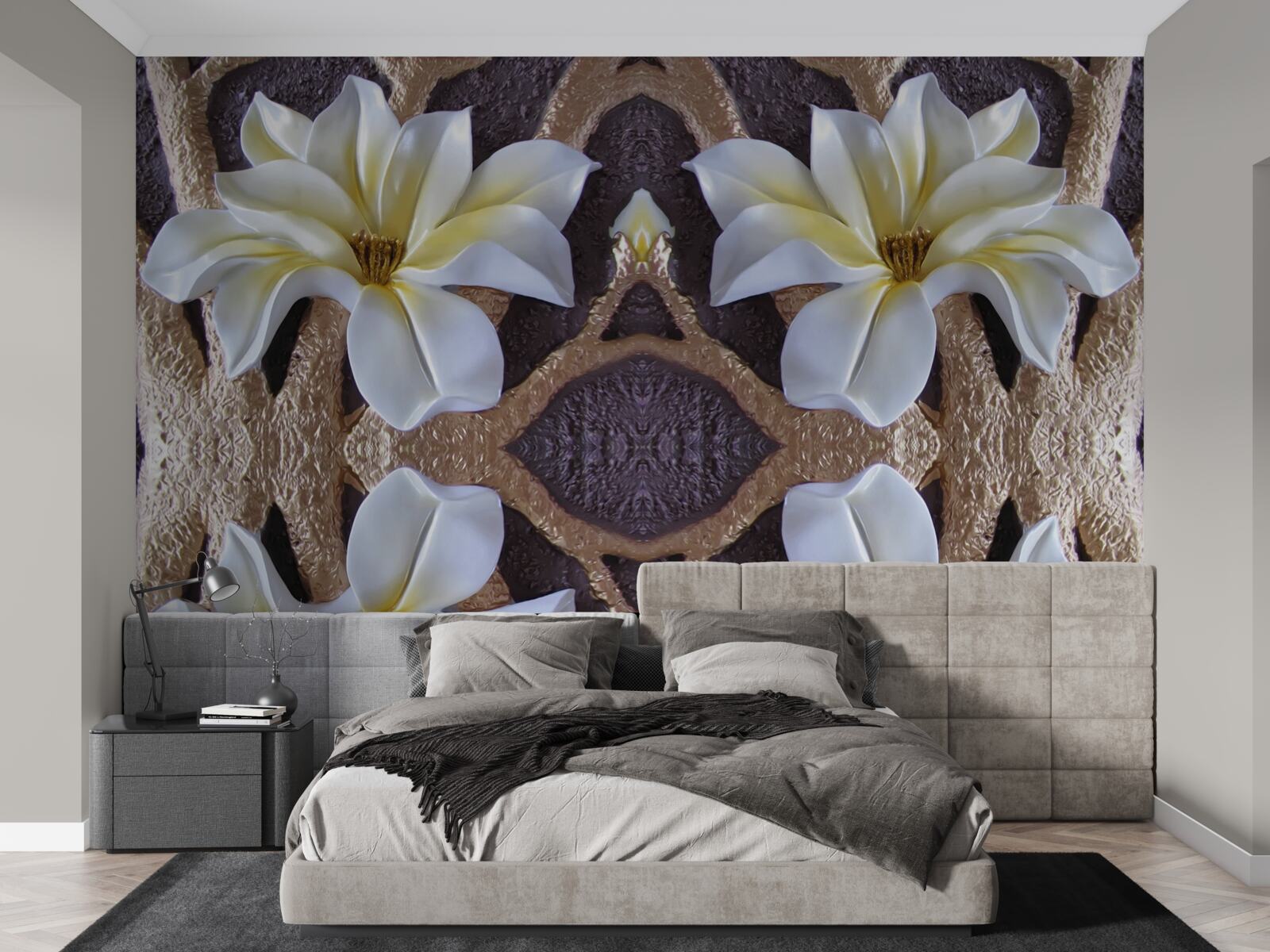 Fototapeta veľké biele kvety