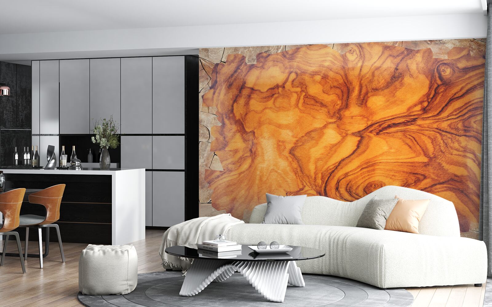 Fototapeta červeno-hnedé drevo