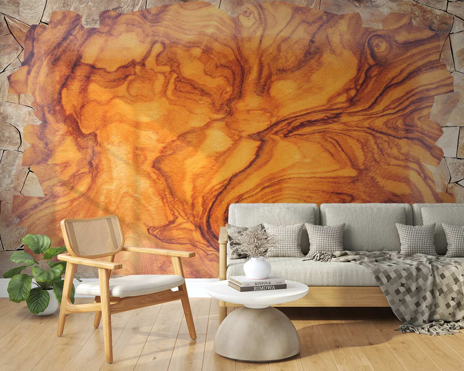 Fototapeta červeno-hnedé drevo