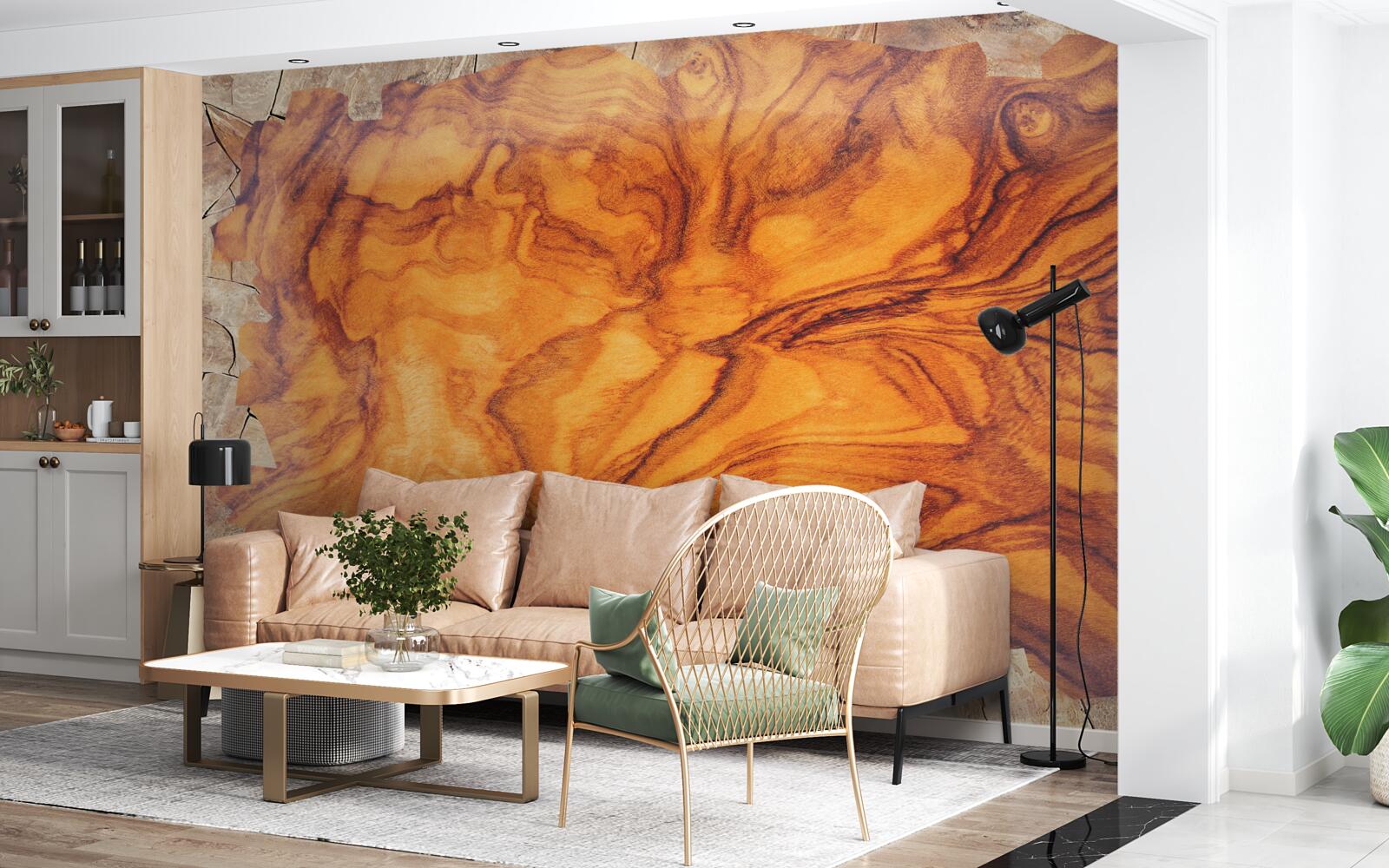 Fototapeta červeno-hnedé drevo