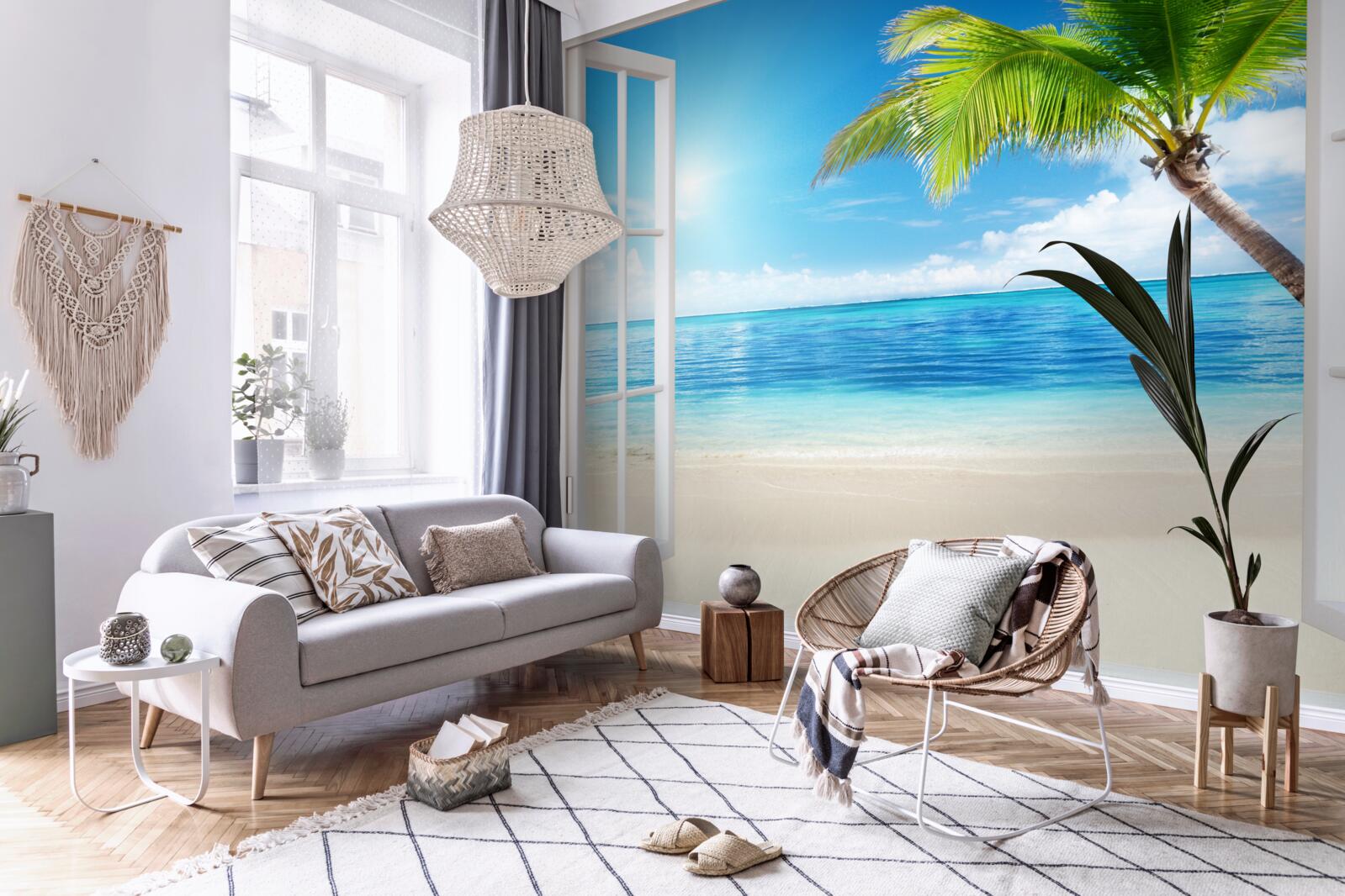 Fototapeta za oknom, exotické tropické potešenie