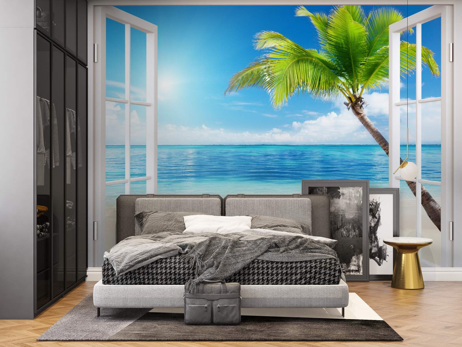 Fototapeta za oknom, exotické tropické potešenie