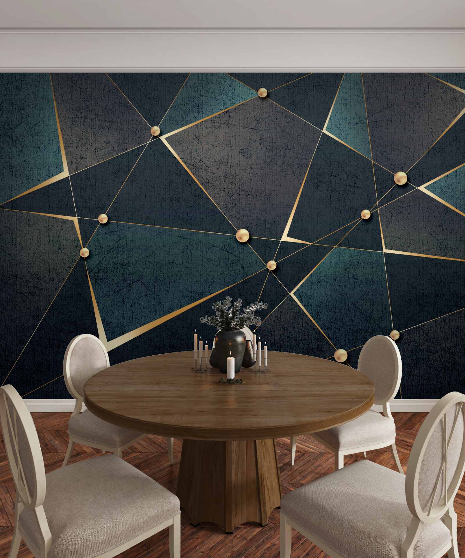 Fototapeta záblesky svetla v tmavej noci