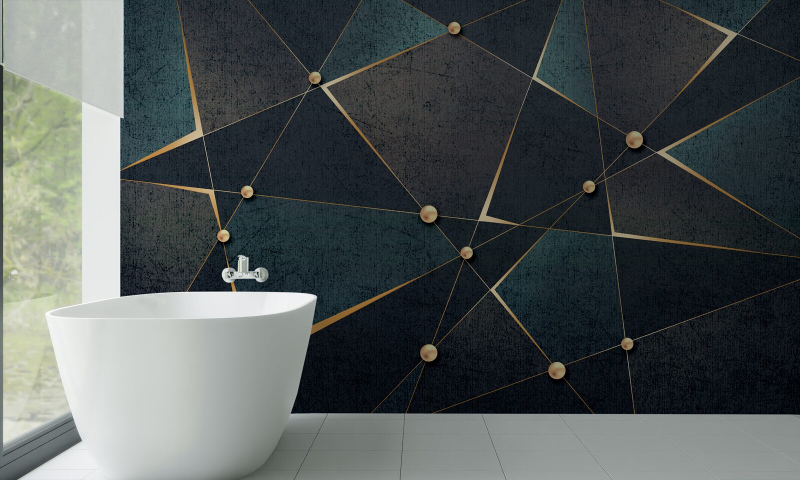 Fototapeta záblesky svetla v tmavej noci