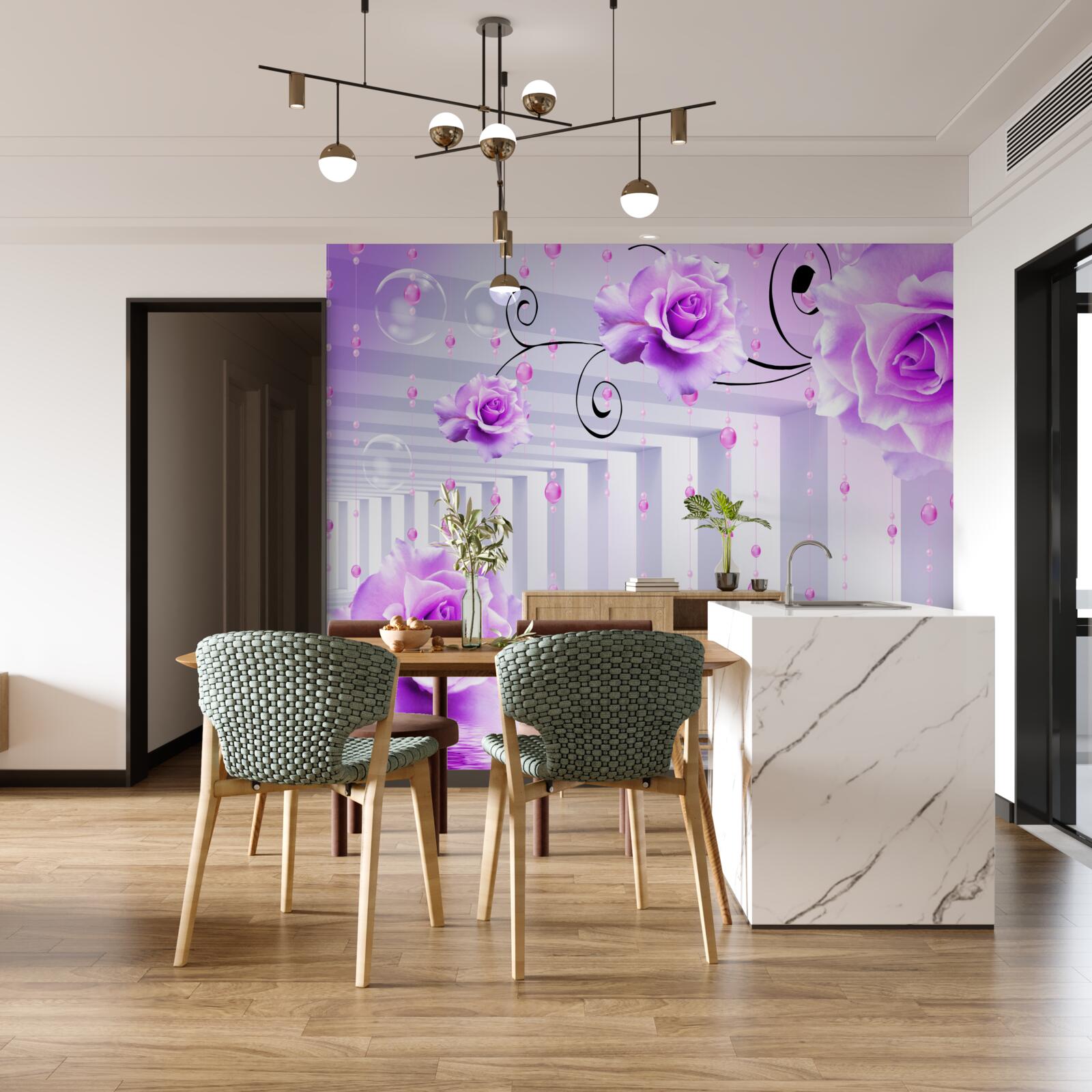 Fototapeta orgovánové ruže plávajúce na vode