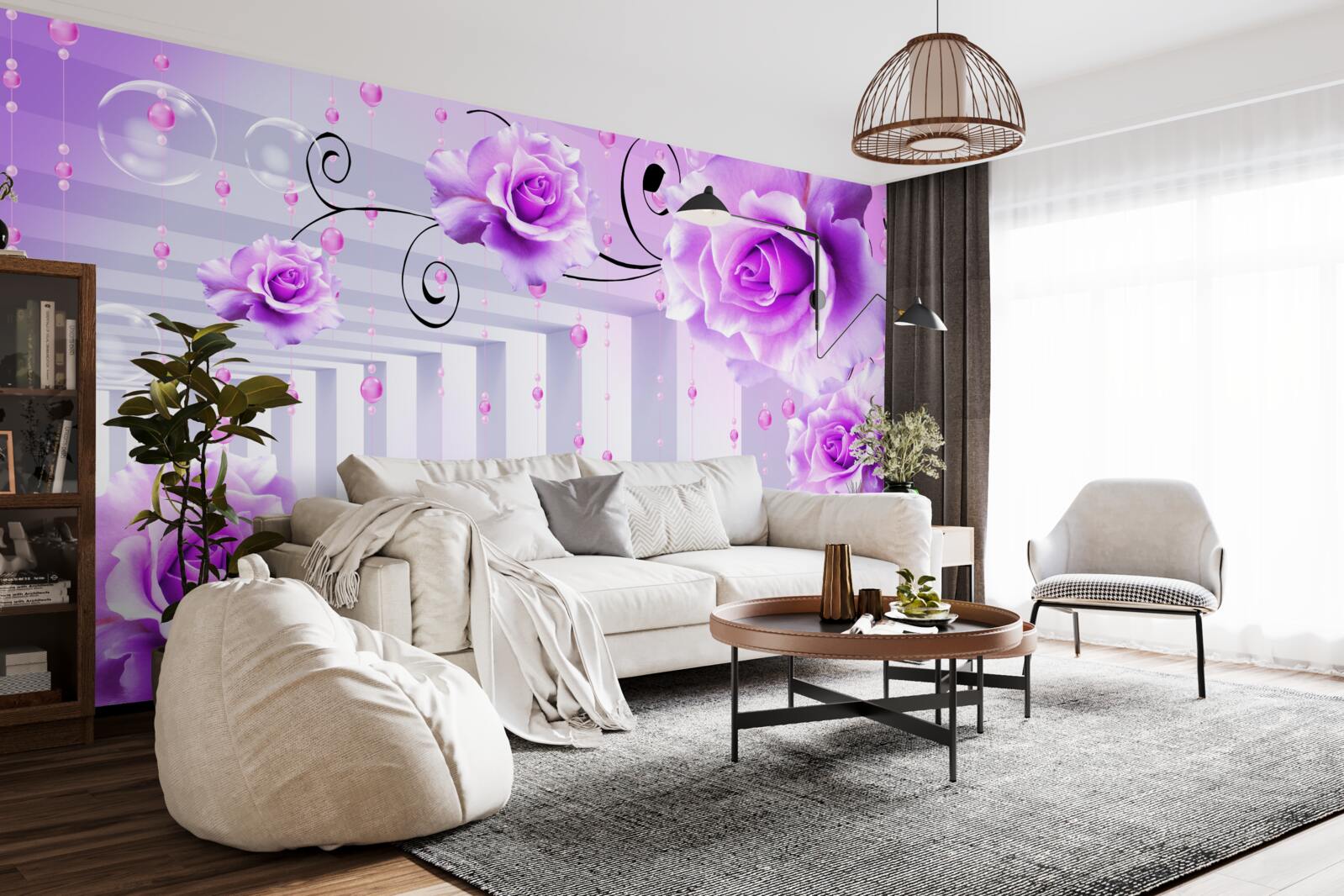 Fototapeta orgovánové ruže plávajúce na vode