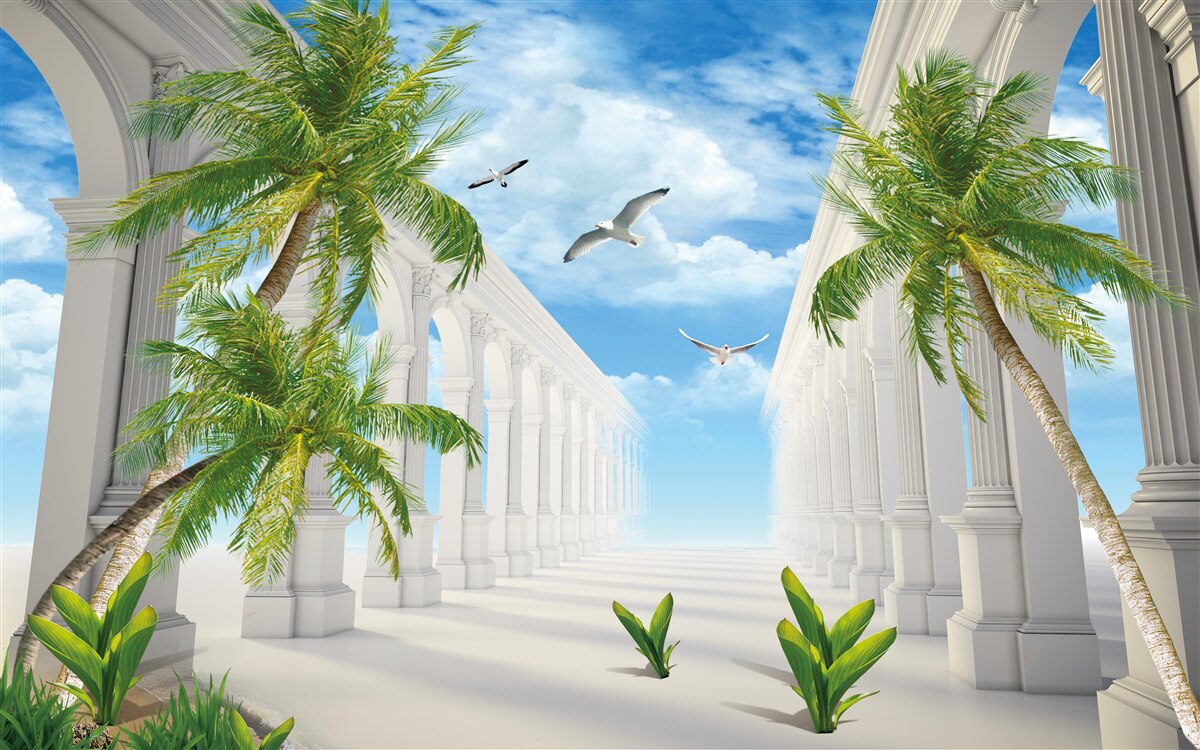 Fototapeta Snehovo biele nádherné oblúky