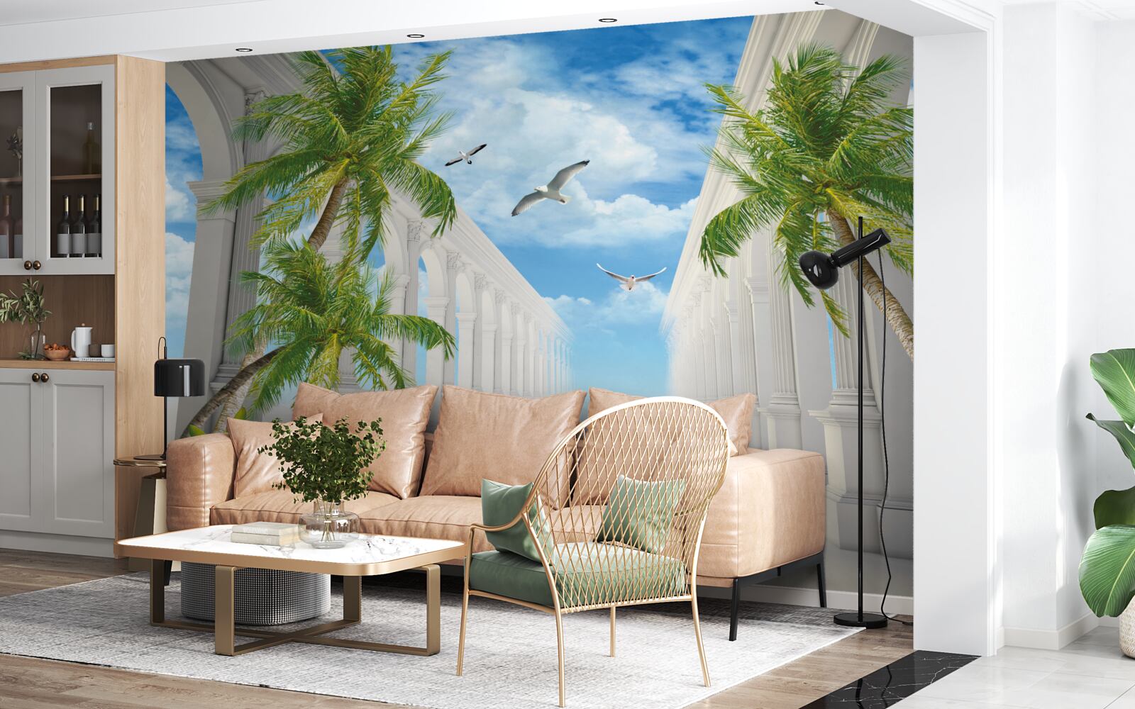 Fototapeta Snehovo biele nádherné oblúky