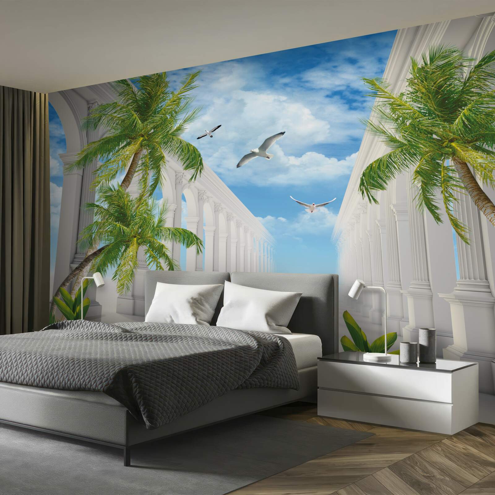 Fototapeta Snehovo biele nádherné oblúky