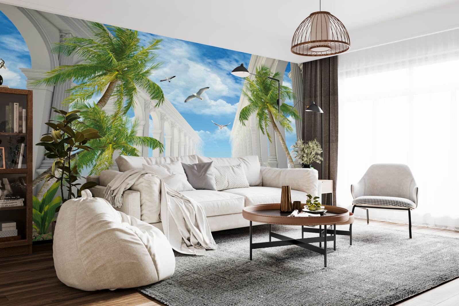 Fototapeta Snehovo biele nádherné oblúky