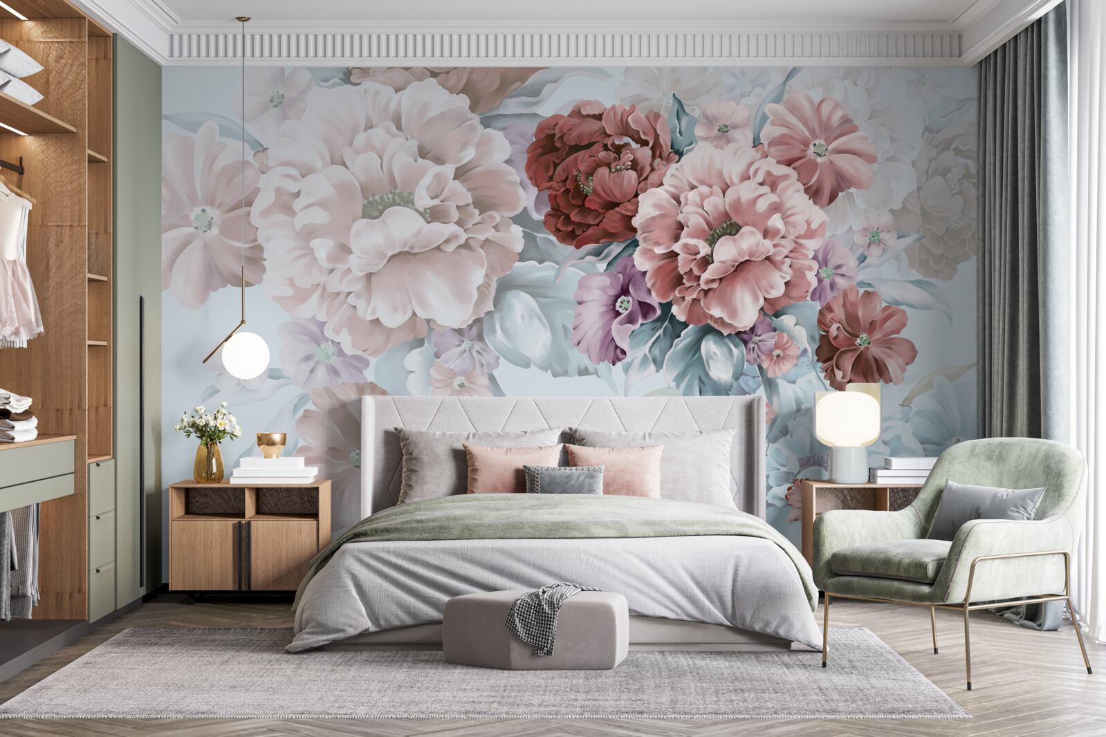 Fototapeta pivónia záhrada