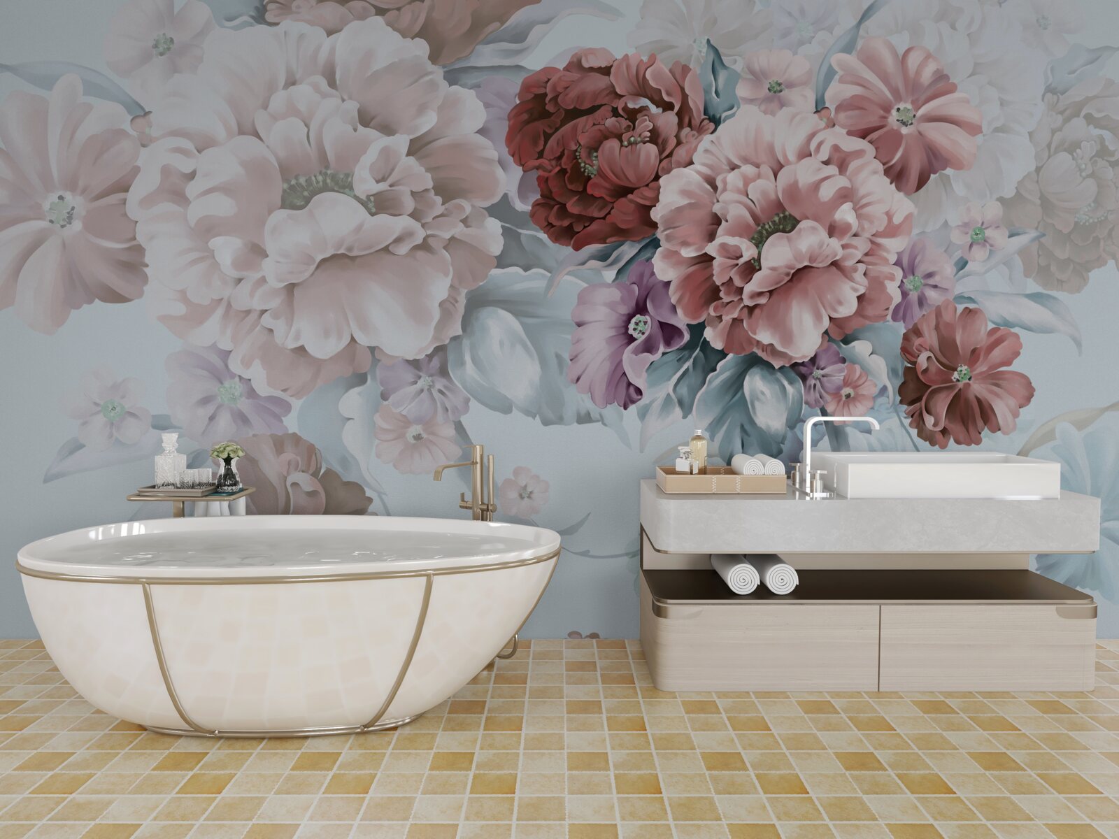 Fototapeta pivónia záhrada