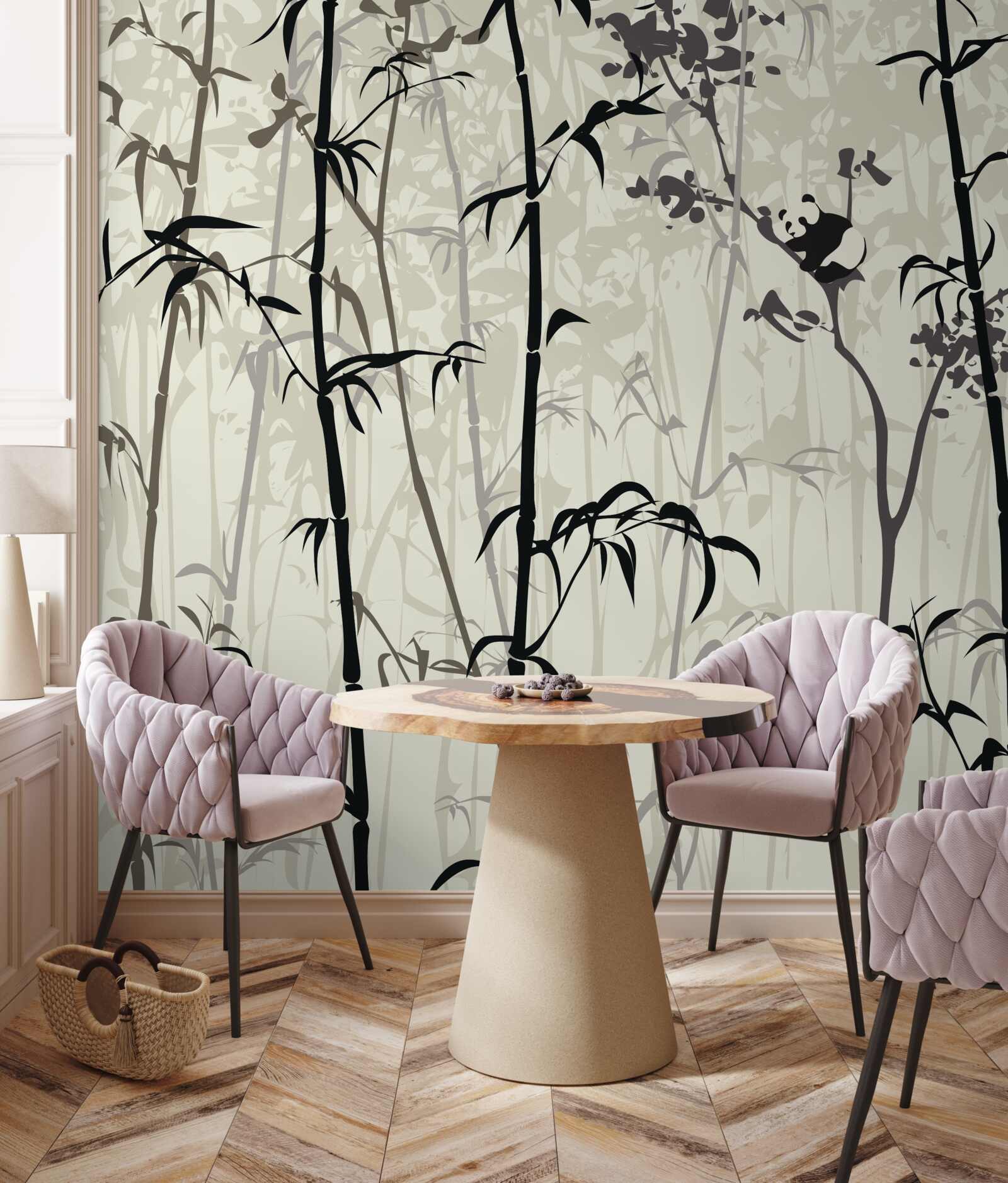 Fototapeta mláďa pandy sa skrýva v burine