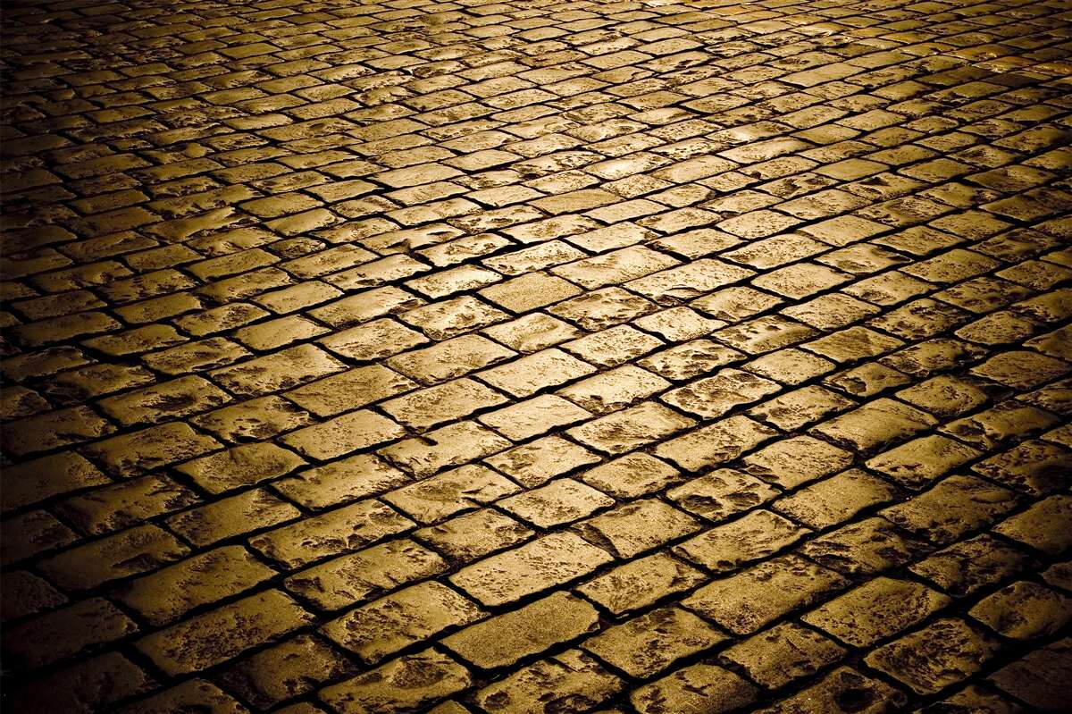 Fototapeta dlažobné kocky položené večer