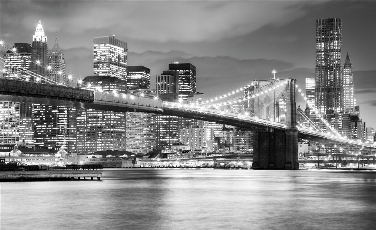 Fototapeta new york v odtieňoch čiernej a bielej