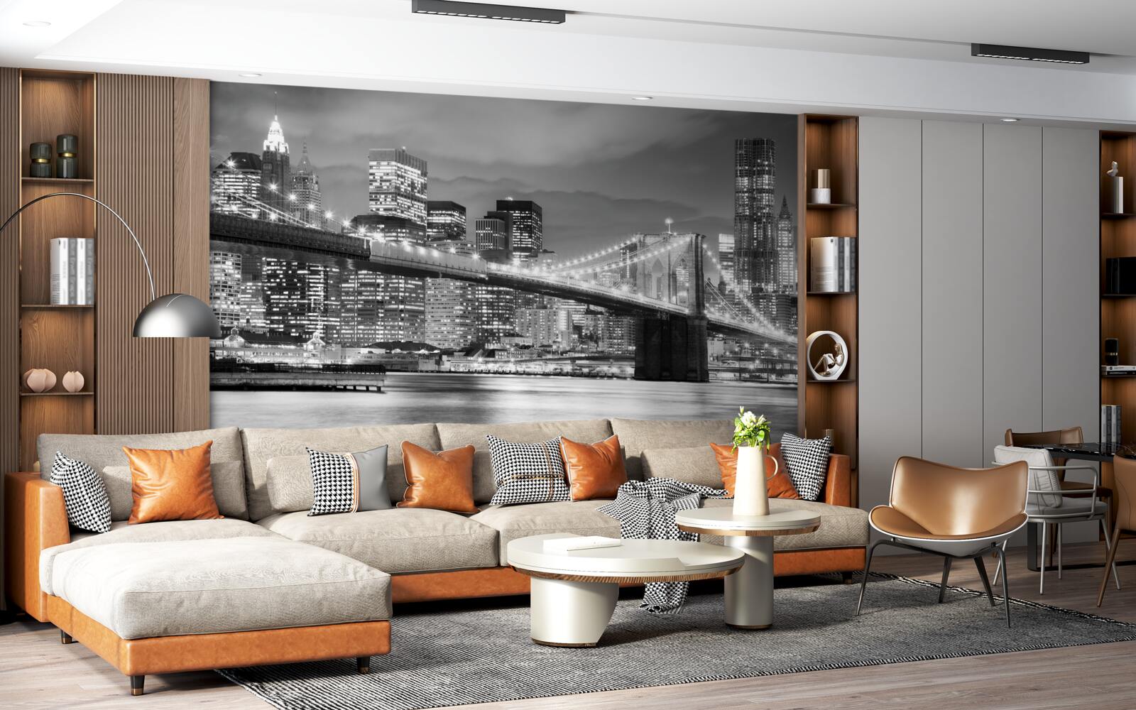 Fototapeta new york v odtieňoch čiernej a bielej