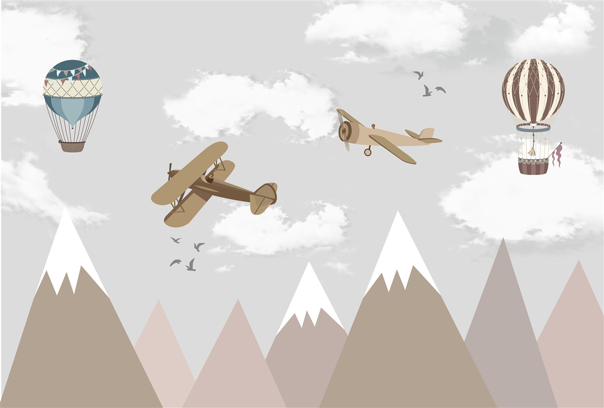 Fototapeta zariadenia plávajúce nad horskými štítmi