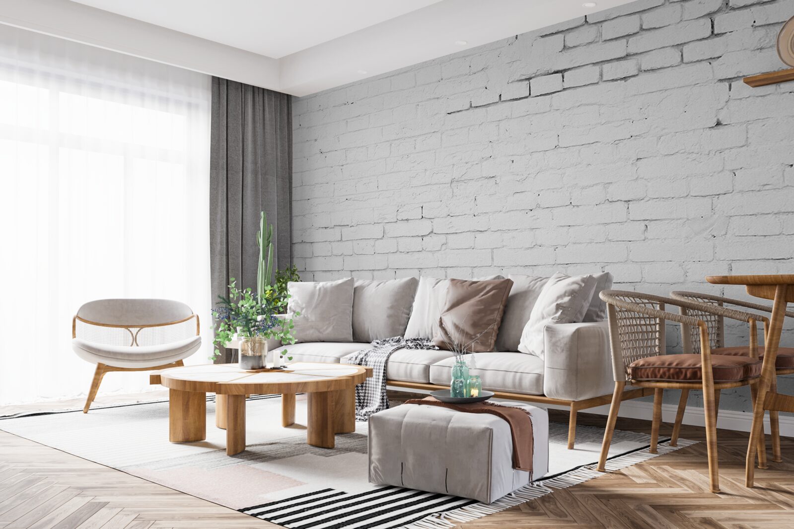 Fototapeta biela kamenná tehlová obkladová konštrukcia